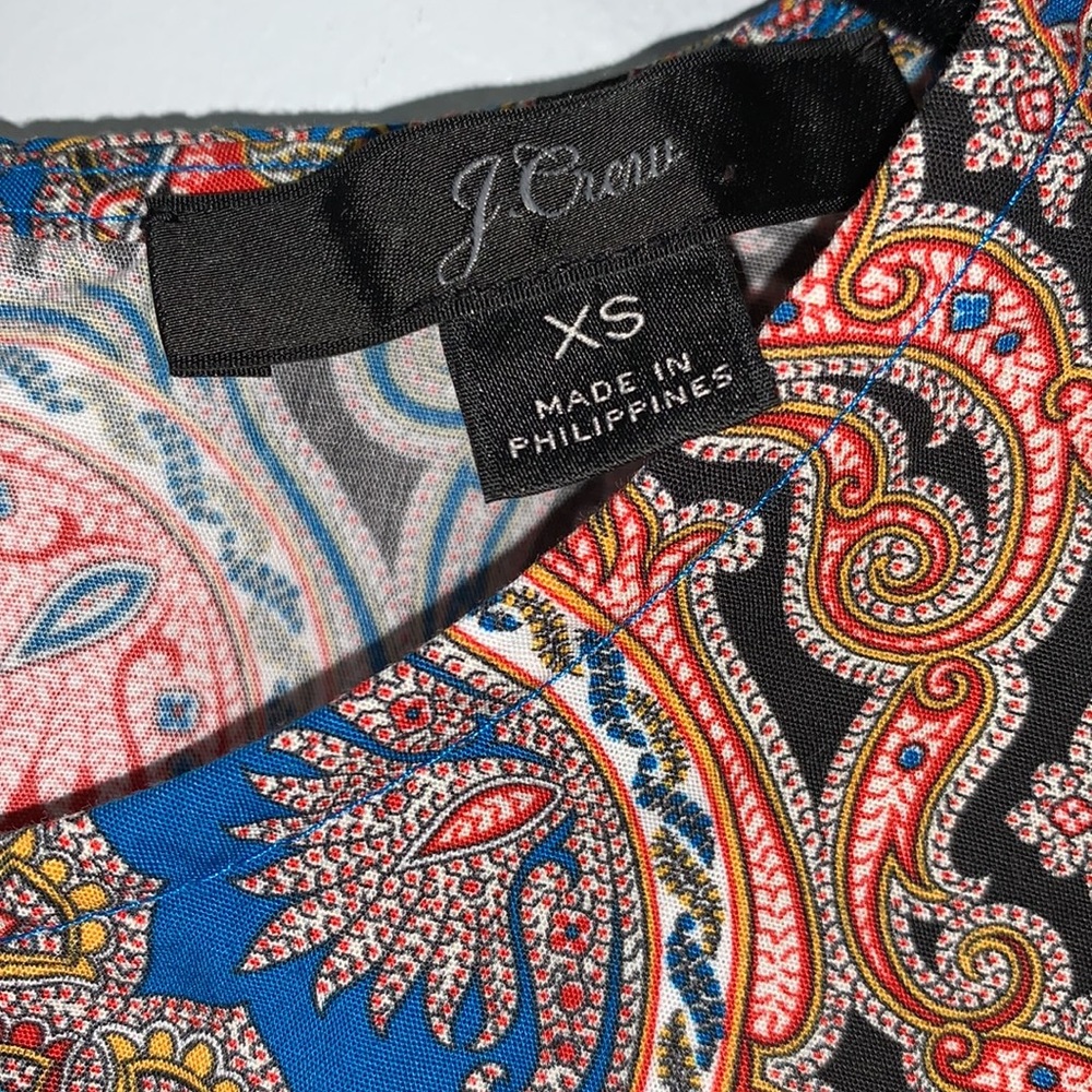 J.CREW paisley print cotton tank - Picture 2 of 9